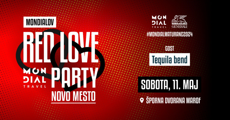 Mondialov Red Love Party Novo Mesto