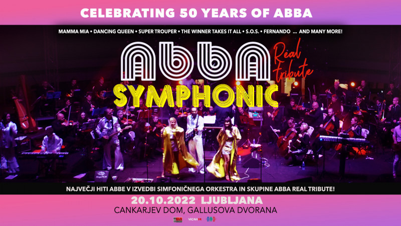 Tickets for Abba Symphonic, 20.10.2022 on the 20:00 at Gallusova dvorana