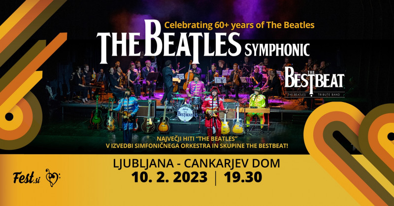 Tickets for THE BEATLES SYMPHONIC, 10.02.2023 on the 19:30 at Gallusova dvorana