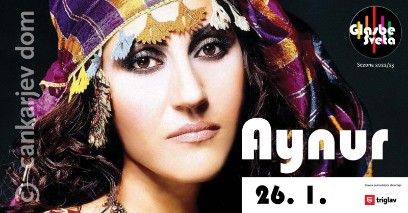 Vstopnice za Glasbe sveta: Aynur, 26.01.2023 ob 20:00 v Linhartova dvorana