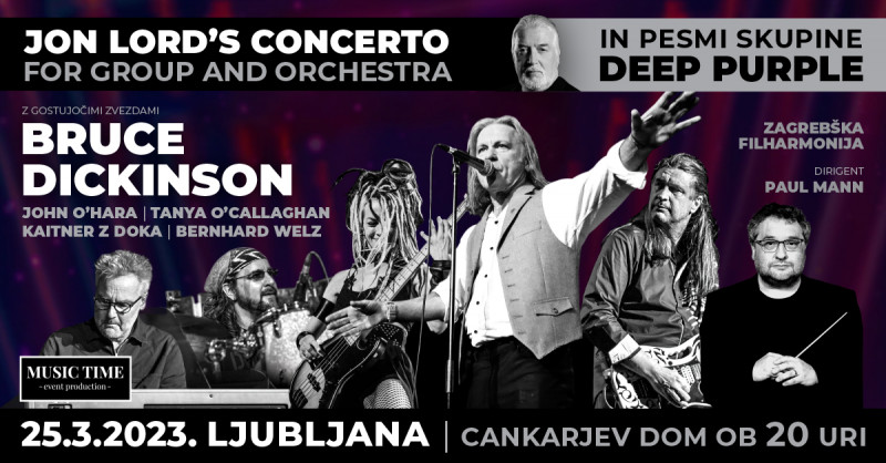Ulaznice za Jon Lord - koncert za skupino in orkester, 25.03.2023 u 20:00 u Gallusova dvorana