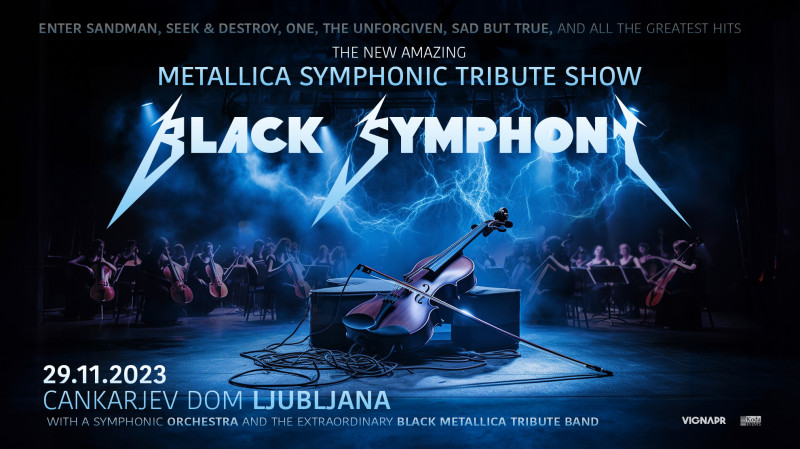 Vstopnice za Black symphonic - Metallica symphonic tribute show, 29.11.2023 ob 20:00 v Gallusova dvorana