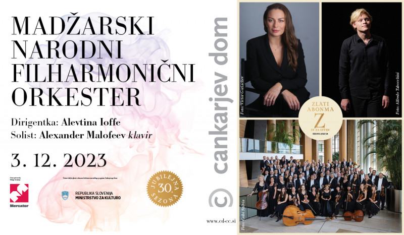Vstopnice za Madžarski narodni filharmonični orkester, 03.12.2023 ob 20:00 v Gallusova dvorana, Cankarjev dom