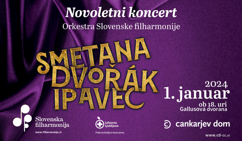 Tickets for Tradicionalni novoletni koncert Orkestra Slovenske filharmonije, 01.01.2024 um 18:00 at Gallusova dvorana, Cankarjev dom