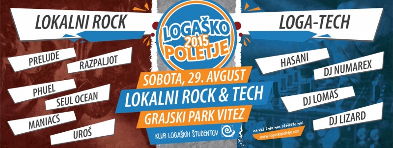 Festival Logaško poletje - lokalni Rock + Loga - tech