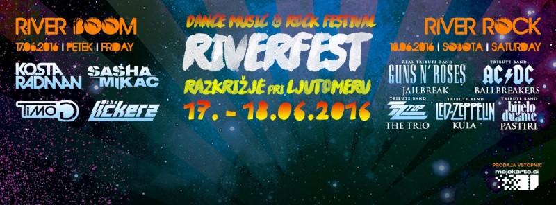RIVERFEST - Festivalska vstopnica 17. & 18.6.2016