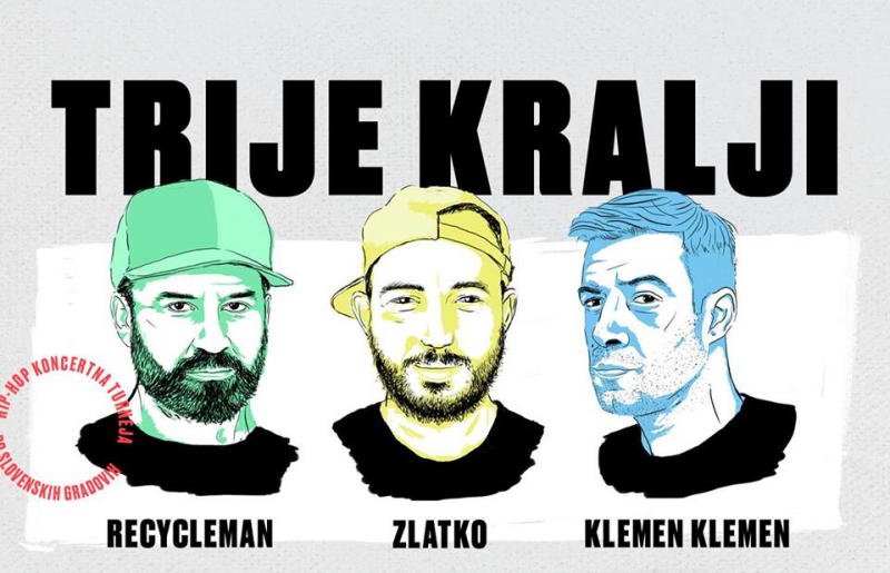 Vstopnice za Trije Kralji - Hip Hop turneja po slovenskih gradovih: RecycleMan (ex Ali En), Klemen Klemen in Zlatko, 26.05.2017 ob 21:00 v Grad Brežice