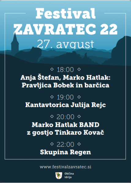 Vstopnice za FESTIVAL ZAVRATEC 22, 27.08.2022 ob 19:00 v ZAVRATEC, ŠPORTNI PARK NJIVE