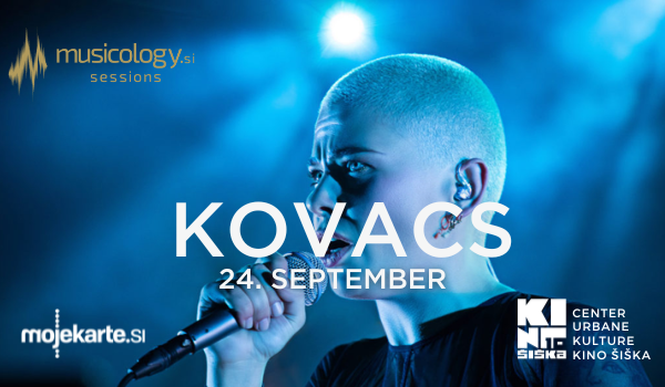 Vstopnice za KOVACS LIVE, Musicology Sessions, 24.09.2022 ob 20:00 v CUK Kino Šiška, Ljubljana