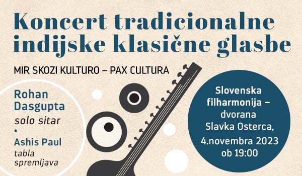 Vstopnice za TRADICIONALNA INDIJSKA KLASIČNA GLASBA, 04.11.2023 ob 19:00 v Dvorana Slavka Osterca, Slovenska Filharmonija