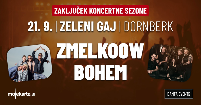 Zaključek sezone Zeleni Gaj: Zmelkoow & Bohem