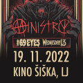 Odpovedano: MINISTRY · Moral Hygiene Europe tour 2022; Special Guests: THE 69 EYES, WEDNESDAY 13