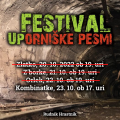 Odpovedano: Zlatko (20.10.), Z'Borke (21.10.) in Orkek (22.10.) v sklopu festivala Uporniške pesmi