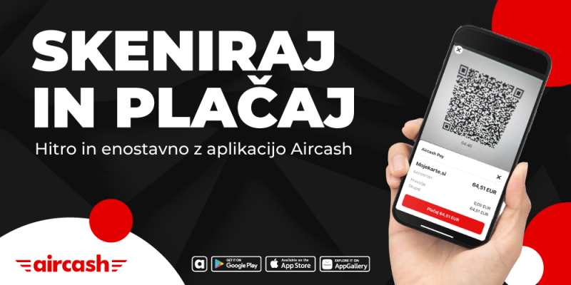 Novost: Novo plačilno sredstvo Aircash na mojekarte.si