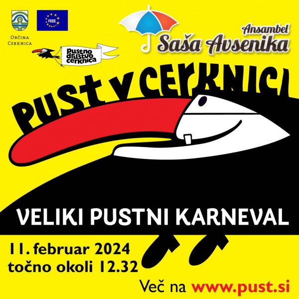 Odpovedano: Pustni karneval v Cerknici - 11. februar 2024
