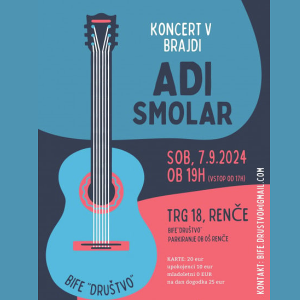 Koncert in druženje ob glasbi Adija Smolarja