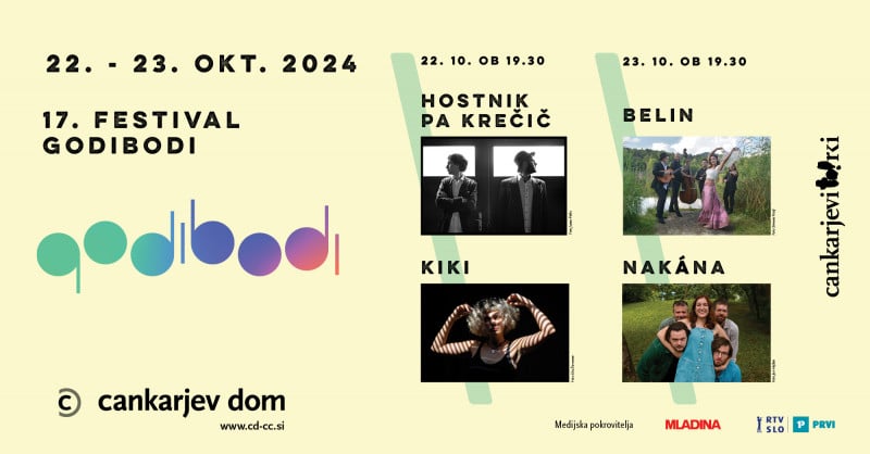 Cankarjevi torki: 17. festival Godibodi: Hostnik & Krečič, Kiki 