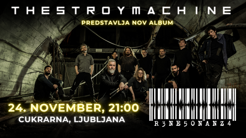 Vstopnice za THE STROYMACHINE - koncert ob izdaji albuma Renesonanza, 24.11.2023 ob 21:00 v Cukrarna, Ljubljana