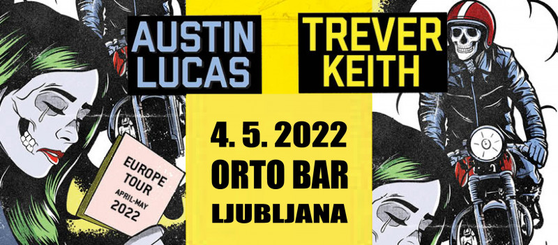 Biglietti per Trever Keith (Face to Face) + Austin Lucas, 04.05.2022 al 21:00 at Orto Bar, Ljubljana