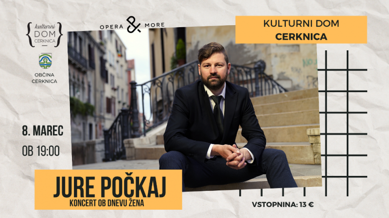 Tickets for JURE POČKAJ, koncert od dnevu žena, 08.03.2022 um 19:00 at Kulturni dom Cerknica