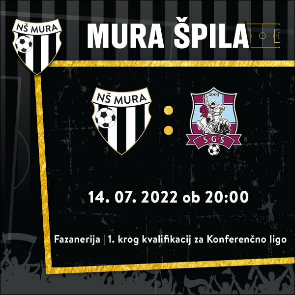 Biglietti per NŠ Mura : FC Sfântul Gheorghe, 14.07.2022 al 20:00 at Mestni stadion Fazanerija