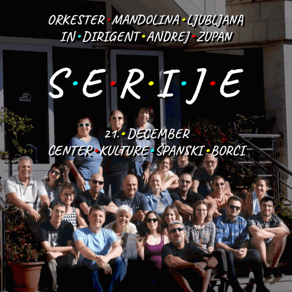 Tickets for Koncert Orkestra Mandolina Ljubljana: Glasba iz TV serij , 21.12.2023 on the 19:30 at Španski borci