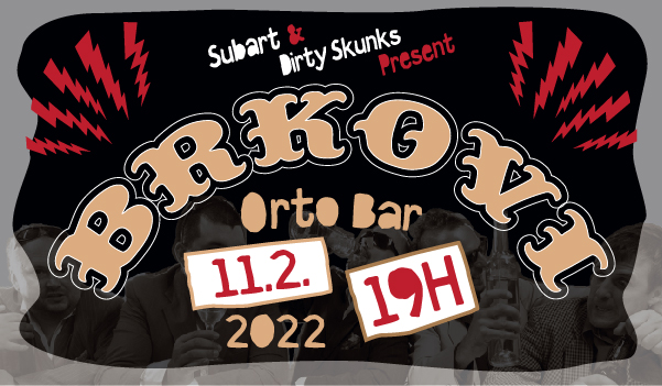 Vstopnice za BRKOVI, 11.02.2022 ob 19:00 v Orto bar, Ljubljana