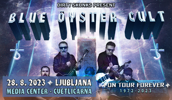 Ulaznice za BLUE ÖYSTER CULT, 28.08.2023 u 20:00 u Media Center Cvetličarna, Ljubljana