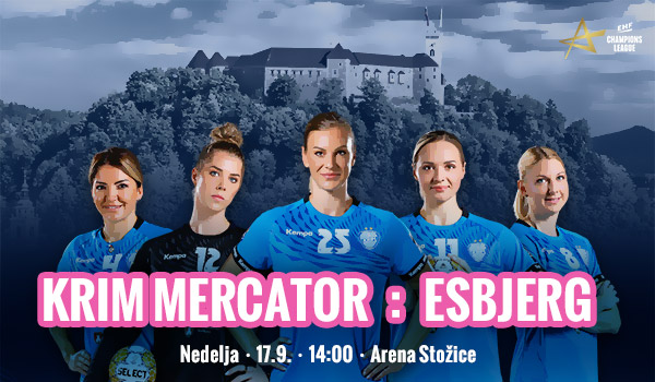 Vstopnice za RK Krim Mercator - Team Esbjerg, 17.09.2023 ob 14:00 v Dvorana Stožice