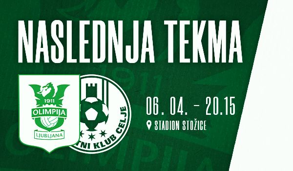 Biglietti per NK Olimpija Ljubljana : NK Celje, 06.04.2023 al 20:15 at Stadion Stožice