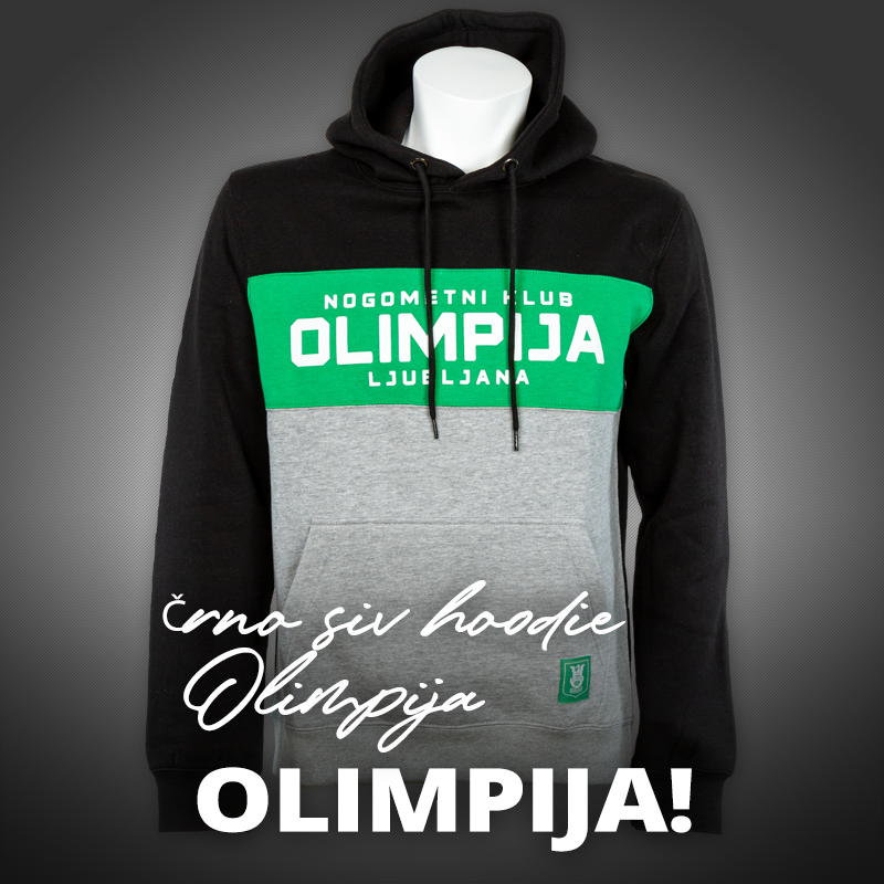 Black and gray hoodie Olimpija