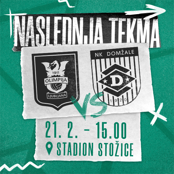 Vstopnice za NK Olimpija Ljubljana : NK Domžale, 21.02.2024 ob 15:00 v Stadion Stožice
