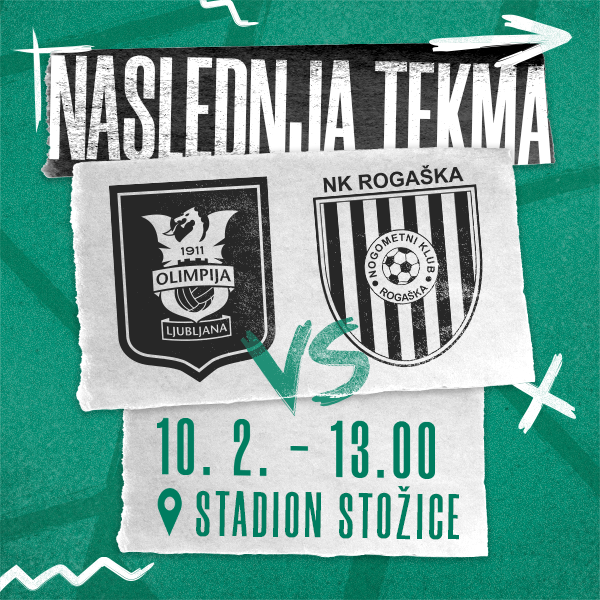 Biglietti per NK Olimpija Ljubljana : NK Rogaška, 10.02.2024 al 13:00 at Stadion Stožice