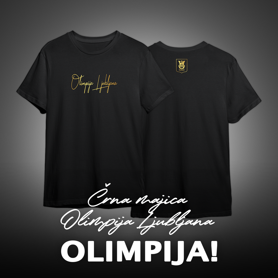 Črna majica Olimpija Ljubljana