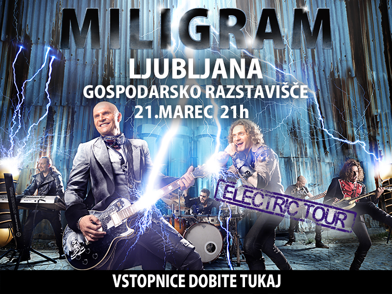 Biglietti per Miligram, 21.03.2015 al 21:00 at Gospodarsko razstavišče