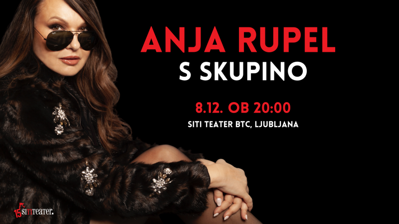 Vstopnice za SiTi pop: Anja Rupel, 08.12.2023 ob 20:00 v SiTi Teater BTC